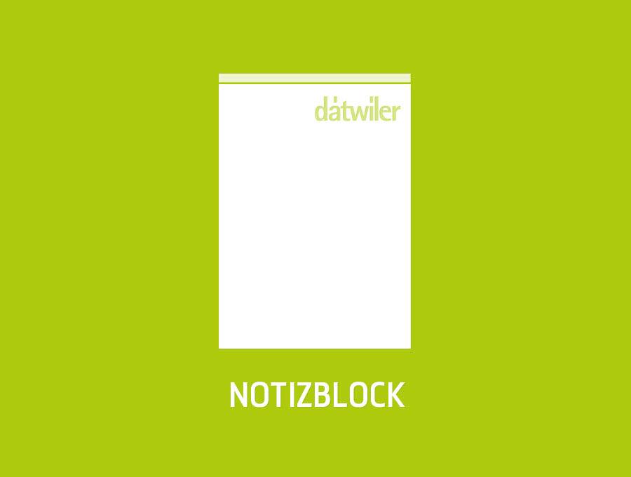 Notizblock mit Deckblatt, mit Druck in Schwarz oder Farbe und Sonderfarben Neonpink, Neonyellow, auf Image Impact, Refutura, Tintoretto.